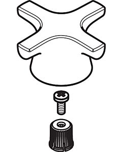 hansgrohe poignée Logis Classic pilier robinet 92524000 eau chaude chromé