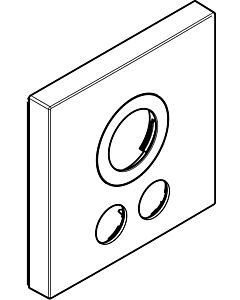 hansgrohe HG rosette pour connexions inversées 92843600 155x155mm TH UP ShowerSel. 2 V noir / Chr.