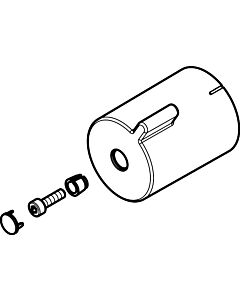 hansgrohe poignée pour chromé thermostat match1 92836000