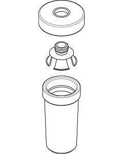 hansgrohe Keramikbehälter Lotionsspender 98543000