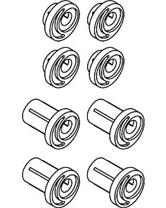 hansgrohe Raindance Unica Exzenterbuchse Set für Brausenstange 97604000 Raindance Unica