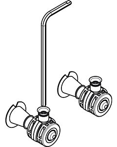 Fixation murale Hansgrohe EluPura WC 94783000