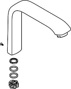 hansgrohe HG bec verseur mélangeur 230 chromé 95974000