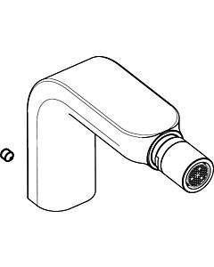 hansgrohe Metropol S spout complete 3-hole 97506880 bidet mixer matt