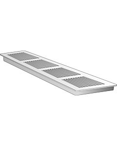 Helios ventilation grille LG 400/100 60308 400 x 100 mm, aluminum