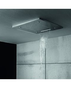 Herzbach Living Spa Kopfbrause 11650300209 Edelstahl gebürstet, 50x50 cm, Deckeneinbau