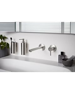 Herzbach Design iX 17.139775. 2000 .09 brushed stainless steel, concealed basin mixer, 240 mm