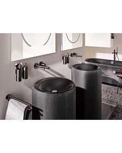 Herzbach Design iX PVD 21.139754. 2000 .40 Black Steel, concealed basin mixer, 210mm