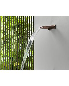 Herzbach Design iX PVD surge spout 21.694000. 2000 .39 Copper Steel, for wall-surface mounting