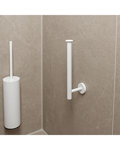 Herzbach Deep White Reservepapierrollenhalter 23.815050.1.07 für 2 Rollen, Wandbefestigung, Befestigung verdeckt, weiß matt