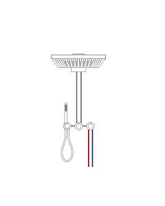 Herzbach MODUL7 PUSH thermostat ensemble fini 70.702003. 2000 .12 2 Verbraucher Noir mat