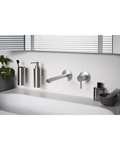 Herzbach Design iX 17.139765. 2000 .09 brushed stainless steel, concealed basin mixer, 160 mm