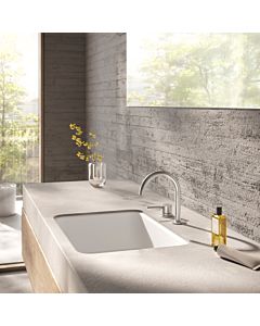 Herzbach DEEP iX two-hole faucet 18.022220. 2000 .09 140 mm without drain stainless steel