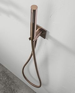 Herzbach Design iX PVD Wannenset 21.914400.2.39 Copper Steel, integriertem Brauseanschlussbogen, Brauseschlauch 1.250mm