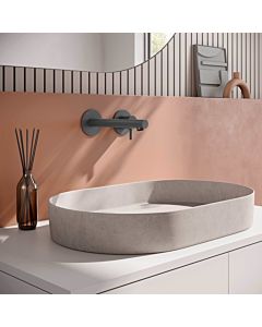 Herzbach Siro Wand-Waschtischarmatur 30.120956.1.06 grau matt, Unterputzarmatur