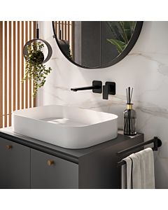 Herzbach Deep Black Fertigmontageset 36.220957.1.12 Auslauflänge 240 mm, Waschtisch-Unterputz-Armatur, schwarz matt