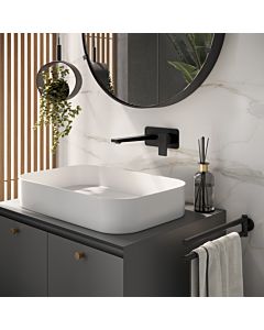 Herzbach Deep Black Fertigmontageset 36.220957.2.12 Auslauflänge 240 mm, Waschtisch-Unterputz-Armatur, schwarz matt