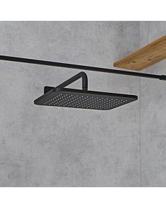 Herzbach Douche de pluie noire profonde 36.672740. 2000 .12 270 x 420 mm, noir mat
