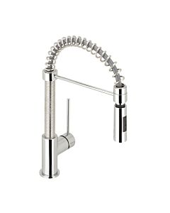 Herzbach Design new Spültisch-Einhebelmischer 10.136080.1.01 chrom, Spiralfederauslauf schwenkbar