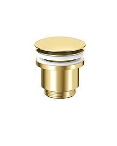 Herzbach LIVING PUSH Ablaufventil mit/ohne 11.462500.1.03 Staufunktion rund PVD Gold