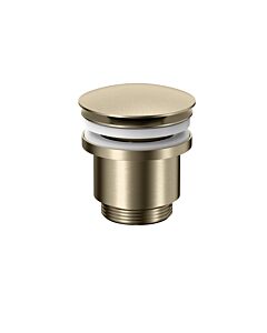 Herzbach Robinet de vidange LIVING PUSH avec/sans 11.462500. 2000 .41 fonction de stockage, rond, acier laiton
