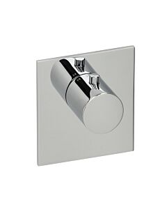 Herzbach Logic XL 11.500100.2.01 for single thermostat module, 110x100mm, chrome