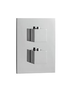 Herzbach NeoCastell trim set 11.503050.2.01 concealed shower thermostat square, chrome