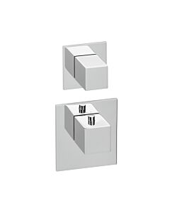 Herzbach Logic XL Herzbach Universal module thermostat Universal , 2 tableau de bord carré, chromé