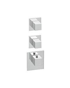 Herzbach Logic XL Herzbach Universal module thermostat Universal , 3 chromé tableau de bord carrés, chromé
