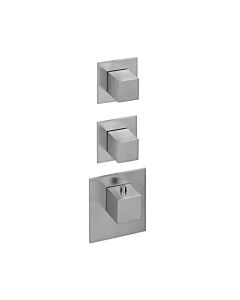 Herzbach Logic XL Herzbach Universal module thermostat Universal , 3 panneaux de tableau de bord carrés, acier inoxydable brossé