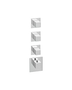 Herzbach Logic XL Herzbach Universal module thermostat Universal , 4 tableau de bord carré, chromé
