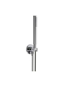 Herzbach Living Spa Wannenset 11620222201 chrom, mit Schlauch, Halter und Brause