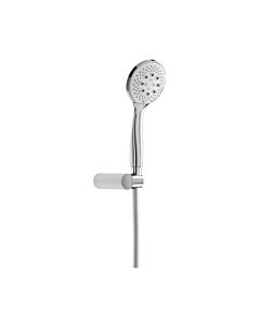 Herzbach Living Spa Wannenset 11.620225.3.01 chrom, mit Konushalter, Brauseschlauch 1.600mm, round
