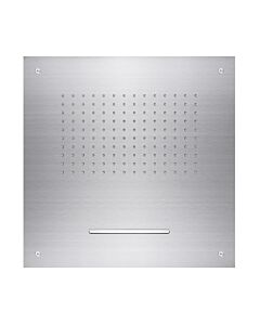 Herzbach Living Spa Kopfbrause 11650200209 Edelstahl gebürstet, 50x50 cm, Deckeneinbau