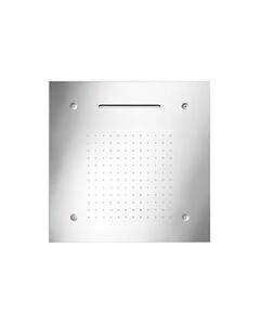 Herzbach Living Spa Kopfbrause 11650300209 Edelstahl gebürstet, 50x50 cm, Deckeneinbau
