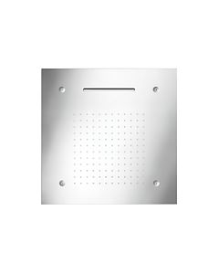 Herzbach Living Spa Kopfbrause 11650300209 Edelstahl gebürstet, 50x50 cm, Deckeneinbau