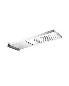 Herzbach Living Spa Wand-Regenbrause 11.661600.2.01 Edelstahl poliert, 539x165mm, Regen/Schwall