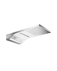 Herzbach Living Spa iX rain shower 11.662500.2.09 587x270mm, rain / spin jet / surge, brushed stainless steel