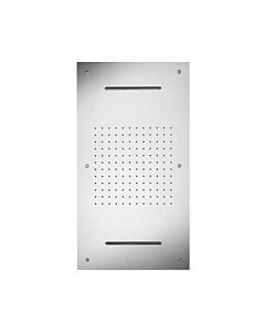 Herzbach Living Spa Kopfbrause 11670385301 Edelstahl poliert, 70x38cm, Deckeneinbau