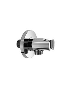 Herzbach Living Spa Wandanschlussbogen 11685200101 chrom, rund, mit Halter