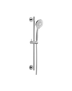 Herzbach Living Spa Brausegarnitur 11698180101 chrom, 90 cm, verstellbare Handbrause Eco Air 100