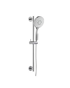Herzbach Living Spa Brausegarnitur 11699180101 chrom, 90 cm, Handbrause verstellbar Eco Air 130