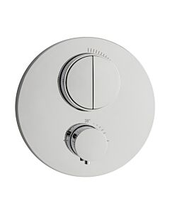 Herzbach Deep Push round final assembly set 11.803050. 2000 .01 concealed thermostat, for 2 Verbraucher , chrome