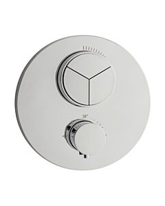 Herzbach Living Fertigmontageset 11.803055.1.01 Unterputz, Duschthermostat, 3 Verbraucher, chrom