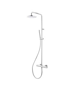 Herzbach Living Spa shower system 11.988220. 2000 chrome, with plastic baton hand shower, Ø 200 mm