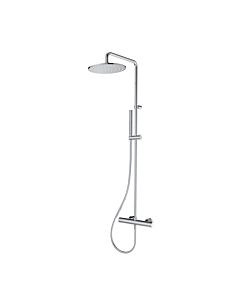 Herzbach Living Spa shower system 11.988225. 2000 chrome, with plastic baton hand shower, Ø 250 mm