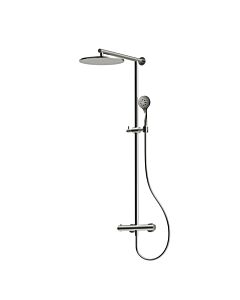colonne de douche Herzbach LIVING SPA RB 300mm 11.988530. 2000 .09 rond, douchette multi-mains en acier inoxydable