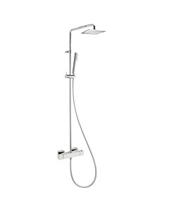Herzbach NeoCastell shower system 11.988925. 2000 .01 chrome, with exposed shower thermostat, square, 250 mm