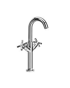 Herzbach Stilo Waschtischarmatur 14953200201 chrom, hoher Sockel, ohne Ablaufgarnitur