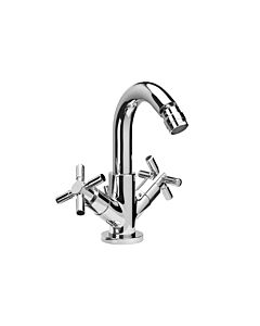 Herzbach Stilo Bidetarmatur 14953600101 chrom, mit Ablaufgarnitur